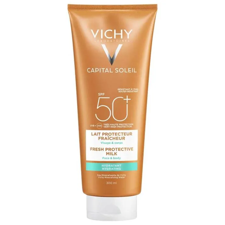 Vichy Capital Soleil Sonnenschutz-Milch LSF 50+ für Gesicht und Körper, 300 ml
