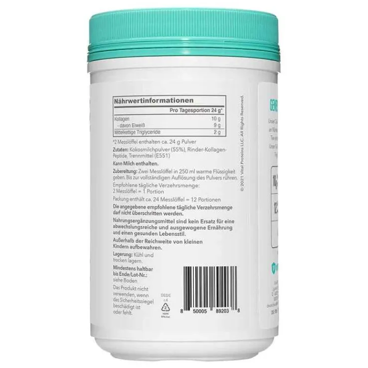 Vital Proteins Collagen Creamer Kokos Pulver, 293 g