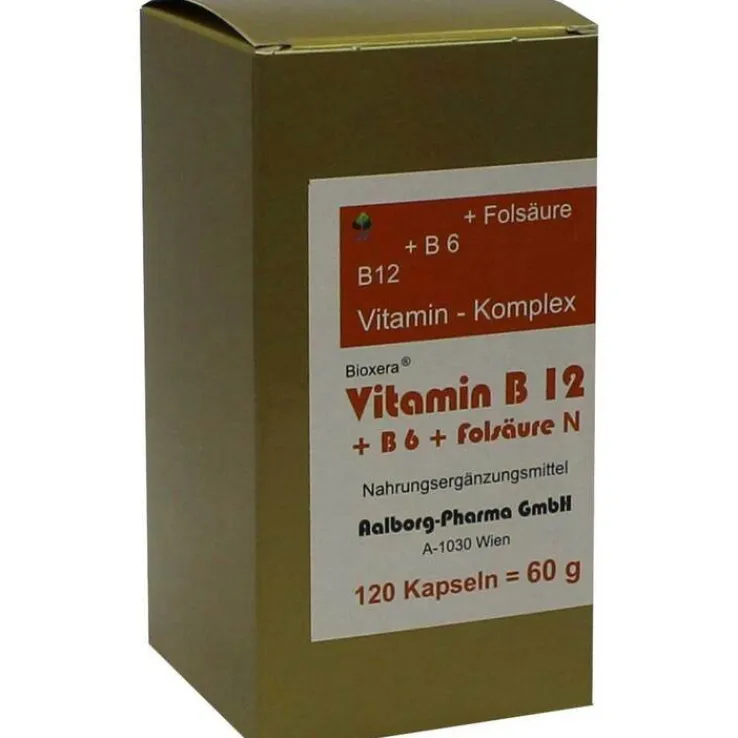 Vitamin B12 + B6 + Folsäure Komplex N Kapseln, 120 St