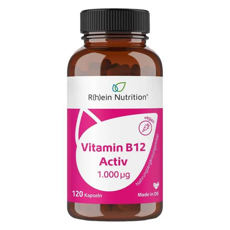 Vitamin B12 Activ 1000 µg hochdosiert + vegan Kapseln , 120 St