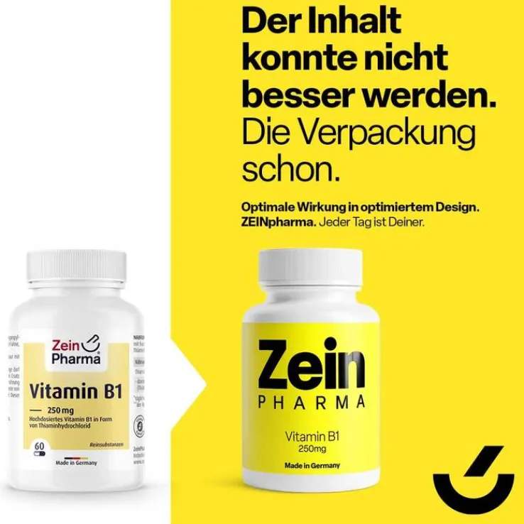 Vitamin B1 Thiamin 250 mg Kapseln Zeinpharma, 60 St