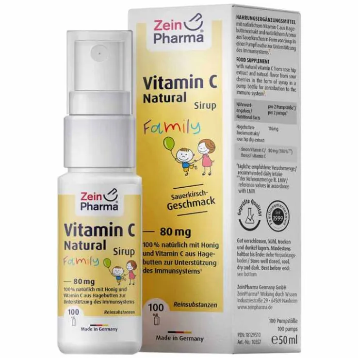 Vitamin C Natural 80 mg Family Sirup, 50 ml
