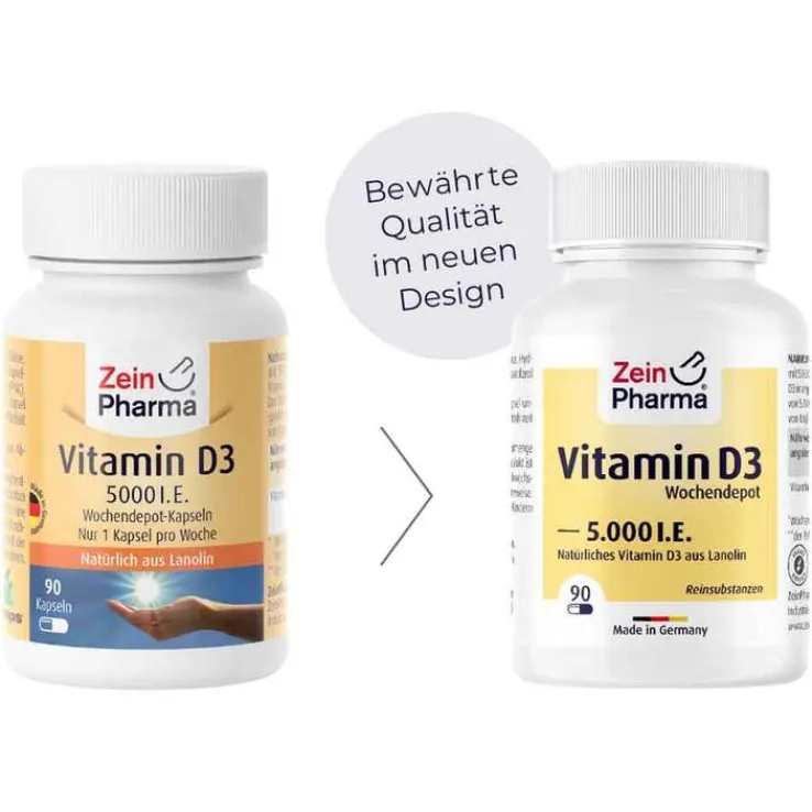 Vitamin D3 5.000 I.E. Wochendepot Kapseln, 90 St