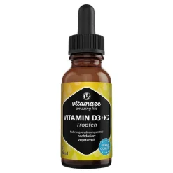 Vitamin D3 K2 1000 I.E. / 10 µg Tropfen hochdosiert, 50 ml