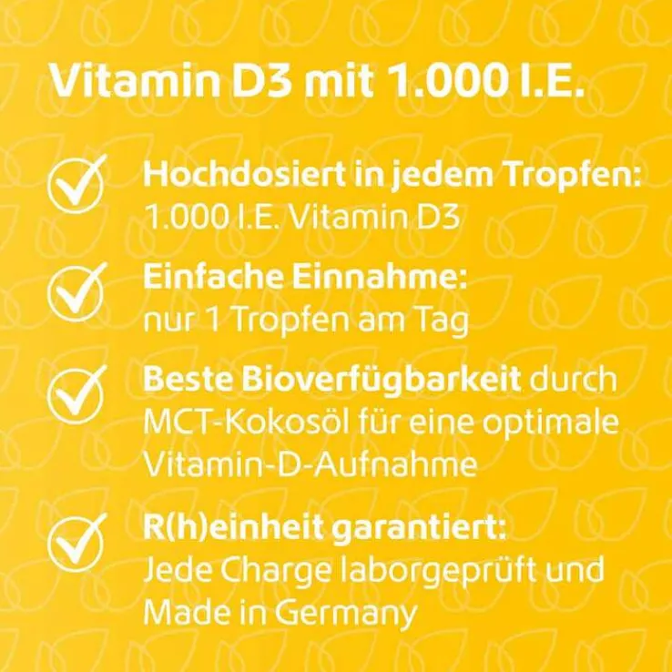 Vitamin D3 Tropfen 1.000 I.E., 50 ml