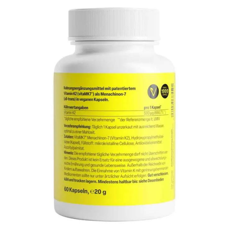 Vitamin K2 500 µg Kapseln Zeinpharma, 60 St