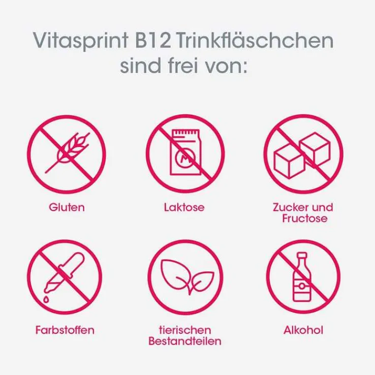 vitasprint B12 Trinkfläschchen mit Vitamin B12 für mehr Energie, 10 St