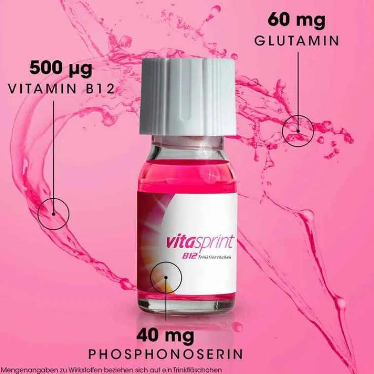 vitasprint B12 Trinkfläschchen mit Vitamin B12 für mehr Energie, 10 St