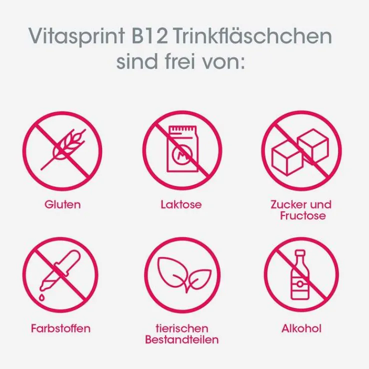 vitasprint B12 Trinkfläschchen mit Vitamin B12 für mehr Energie, 34 St
