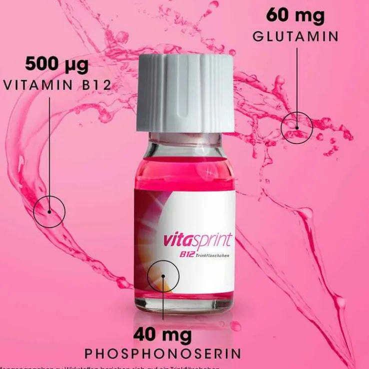 vitasprint B12 Trinkfläschchen mit Vitamin B12 für mehr Energie, 34 St