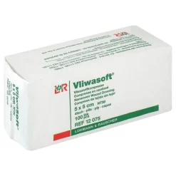 Vliwasoft Vlieskompressen 5x5cm 4-lagig unsteril, 100 St