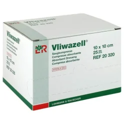 Vliwazell Kompressen 10x10cm, 25 St