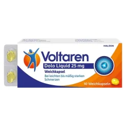 Voltaren Dolo Liquid 25 mg Weichkapseln, gegen Rückenschmerzen, 20 St