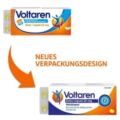 Voltaren Dolo Liquid 25 mg Weichkapseln, gegen Rückenschmerzen, 10 St