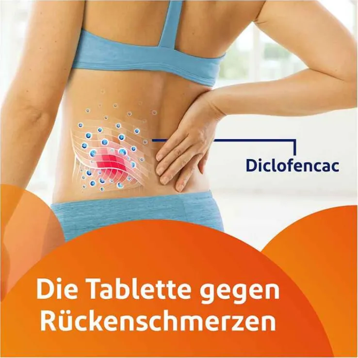 Voltaren Dolo 25mg Tabletten, Schmerztabletten gegen Rückenschmerzen, 10 St