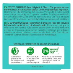 Weleda festes Shampoo Feuchtigkeit & Glanz, 50 g