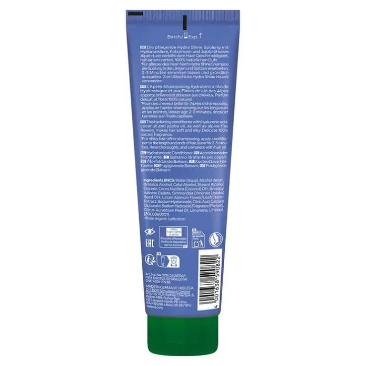 Weleda Hydra Shine Pflegespülung Alpen-Lein, 150 ml