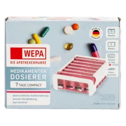 Wepa 7 Tage Compact Wochenmagazin weiß / pink, 1 St