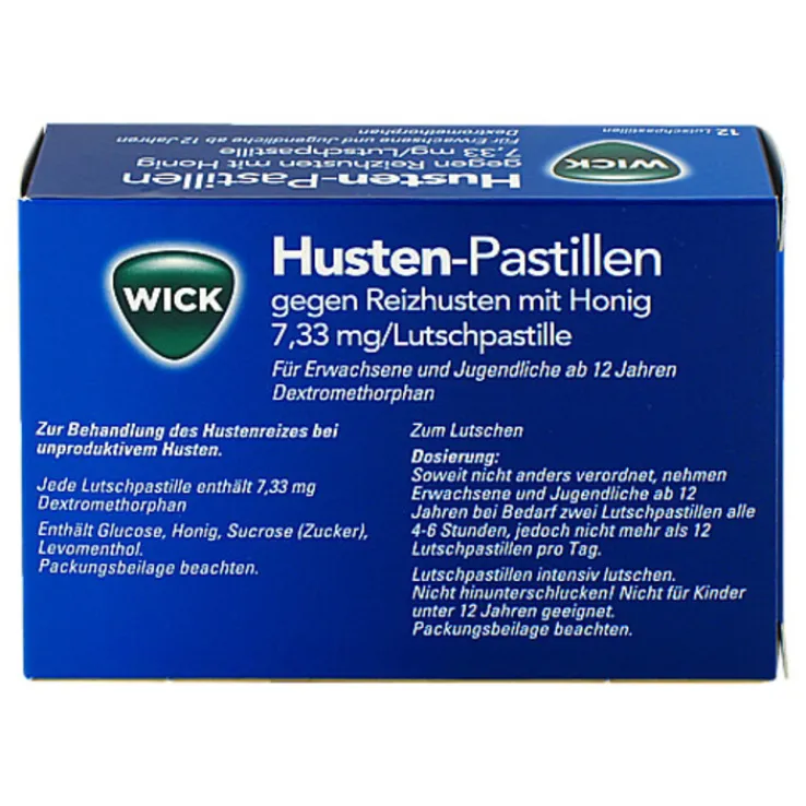 WICK Husten Pastillen gegen Reizhusten, 12 St