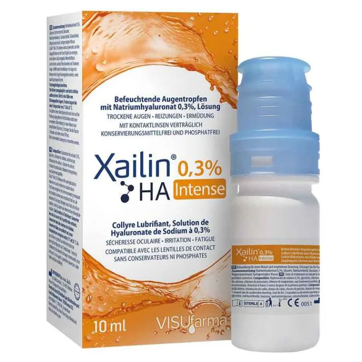Xailin Intense 0,3% HA Augentropfen, 10 ml