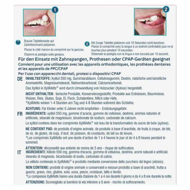 Xylimelts Hafttabletten Beeren-Mix Oracoat, 40 St