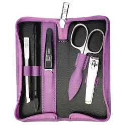 Yes Manicure-Etui Leder 5teilig lavendel, 1 St