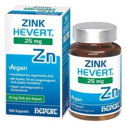 Zink Hevert 25 mg Kapseln, 100 St